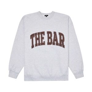 The Bar Gray Sweatshirt with Brown Logo